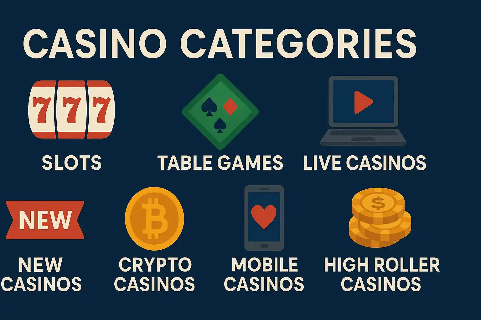 Casino Categories Casino Categories